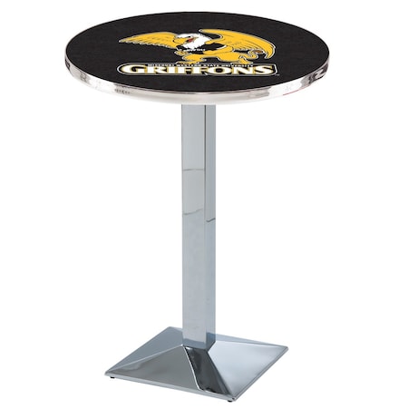 Holland Bar Stool Co 36" Chrome Missouri Western State Pub Table L217C3628MOWSt
